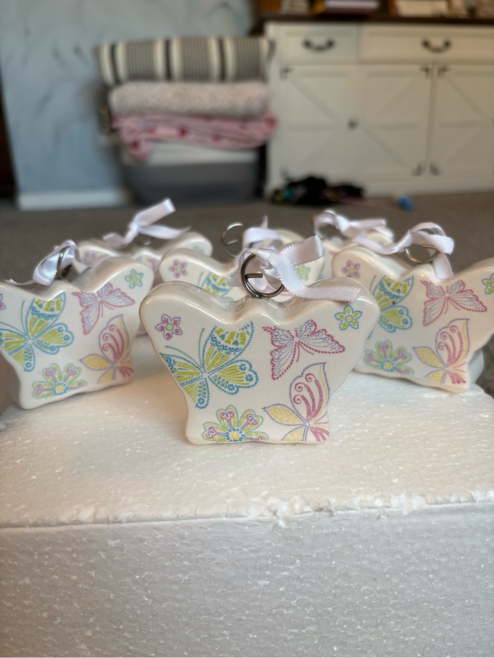 Temp-Tations by Tara Butterfly Ornament with Pastel Butterfly Motif